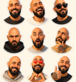 3D Stickers Set prompt