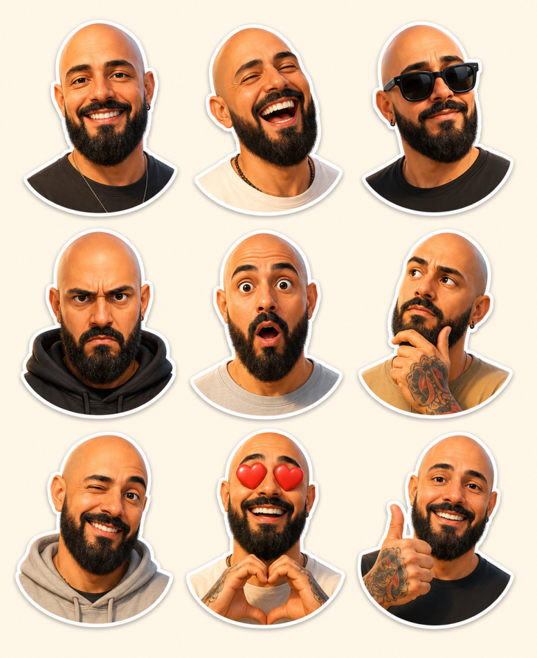 3D Stickers Set prompt