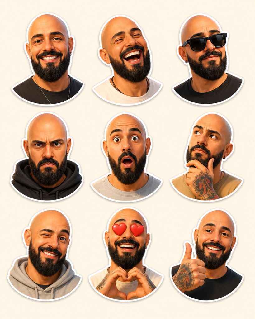 3D Stickers Set prompt